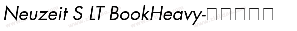 Neuzeit S LT BookHeavy字体转换